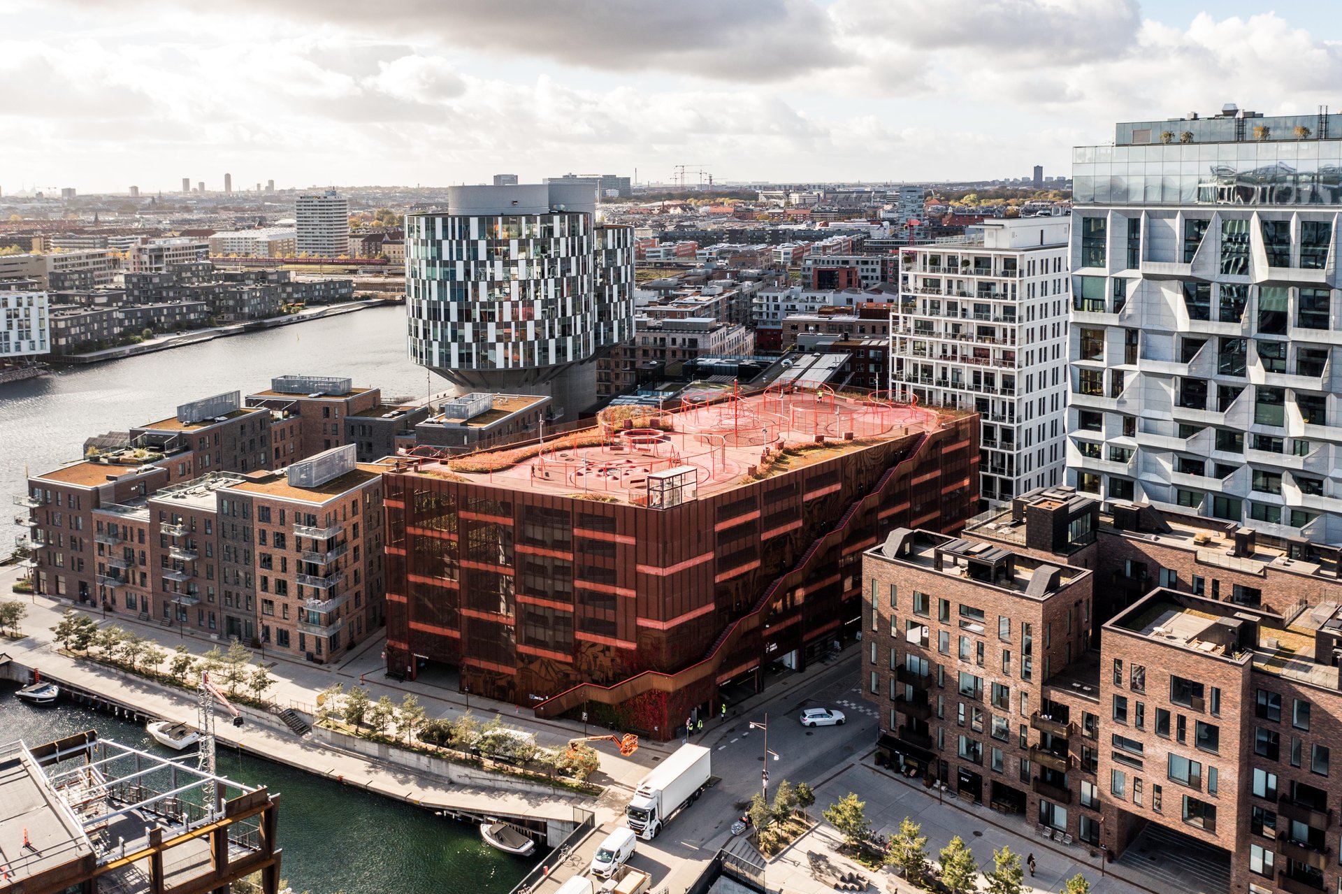 Copenhagen architecture from above