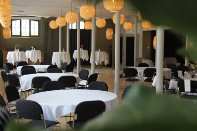 En bordopstilling i Spisehuset