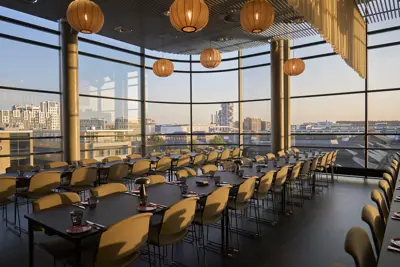 Table setting with a view in Restaurant Østerbro
