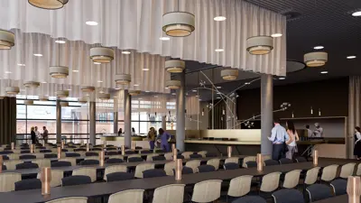 Restaurant Østerbro med mennesker