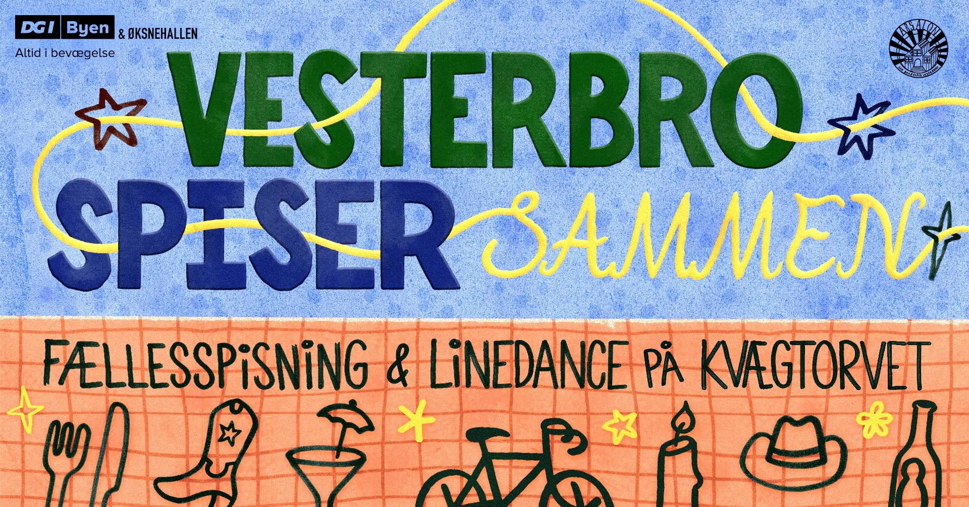 Fællesspisning & Linedance på Kvægtorvet