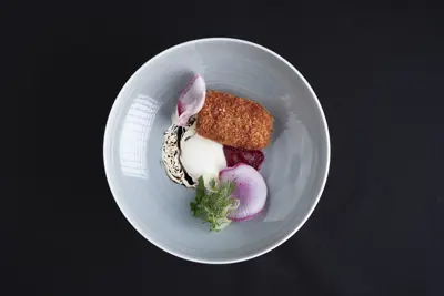 A plate with fish